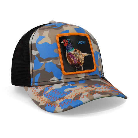 Gorra Goorin Bros Luck Stays Down Azul Camo Uni
