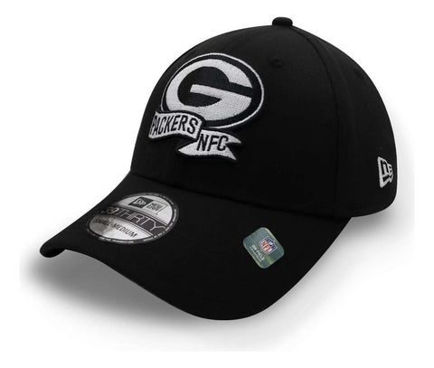 Gorra New Era 39 Thirty NFL Packers Sideline 22 Negro Cerrada
