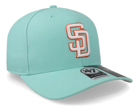 Gorra '47 MLB Padres No Shot MVP Turquesa Unitalla