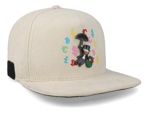 Gorra Cash Only 23 Monopoly Blanco Unitalla