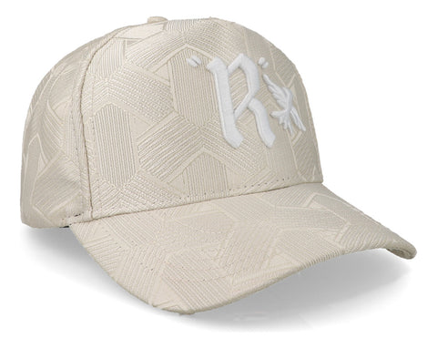 Gorra Reference Luxe Silver Geometric Ref428 Blanco Unitalla