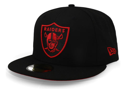Gorra New Era 59 Fifty NFL Raiders Negro Cerrado