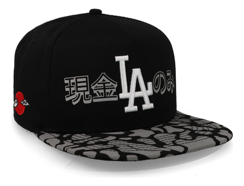 Gorra Cash Only La Camu Reflective Plana Blk/wht Osf 1001 Un