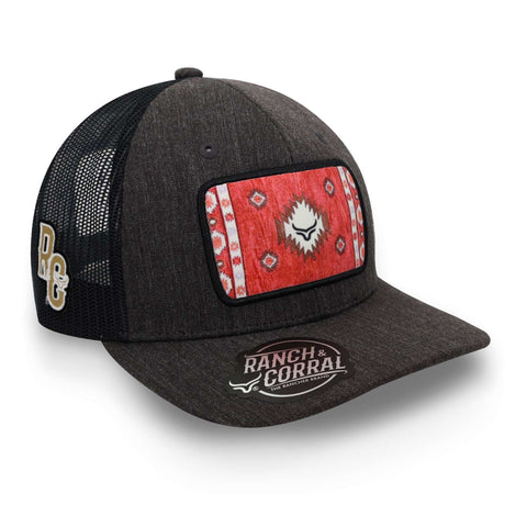 Gorra Ranch & Corral Rcn14 Navajo 14 Gris Oscuro Unitalla