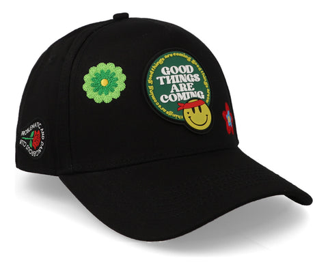 Gorra Problematic Chiquete Good Things Curve Negro Unitalla