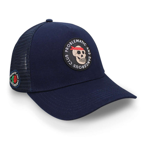 Gorra Problematic Chiquete Dangerous Trucker Azul Marino Uni