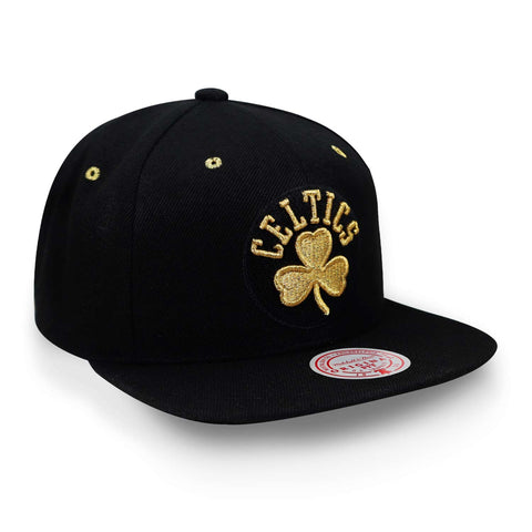 Gorra Mitchell & Ness NBA Fools Gold Snap Celtics Negro Uni