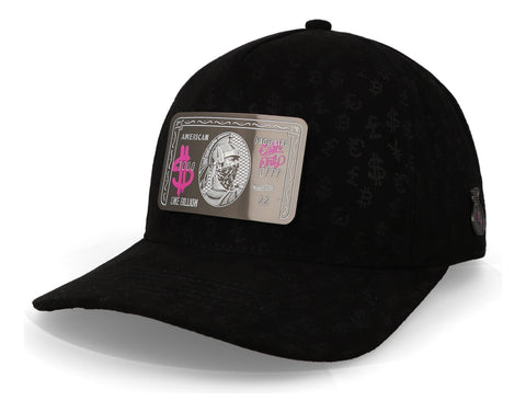 Gorra Cash Only Amex Pink Money Full Print All Blk Curve 101
