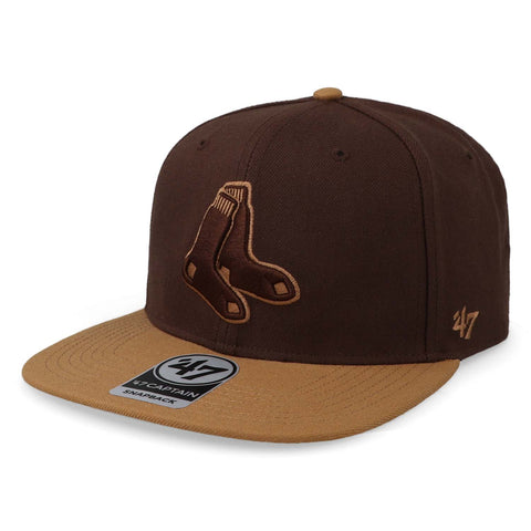 Gorra '47 MLB Red Sox Two Tone Captain Café Unitalla