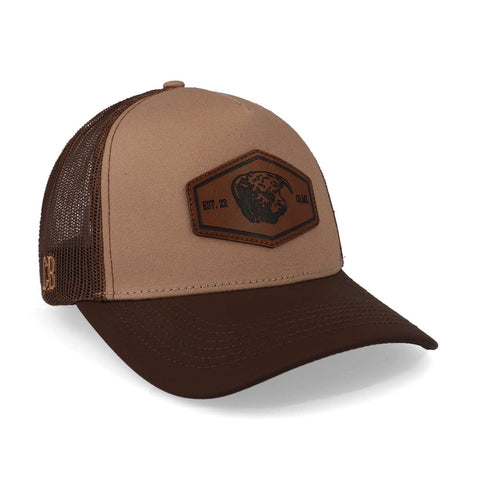 Gorra Cara Blanca Parche Peil Trucker Café Uni
