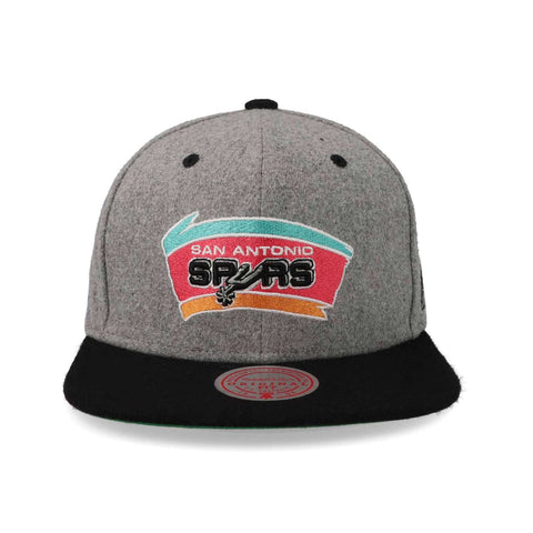 Gorra Mitchell & Ness NBA Patch Snap Hwc Spurs Gris Uni