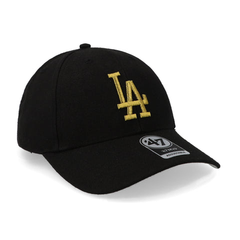 Gorra '47 MLB Dodgers MVP Metallic Snap Negro Unitalla