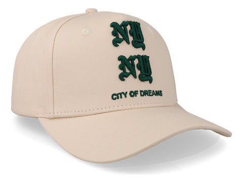 Gorra Overrated New York Of Dream Crema Beige Unitalla