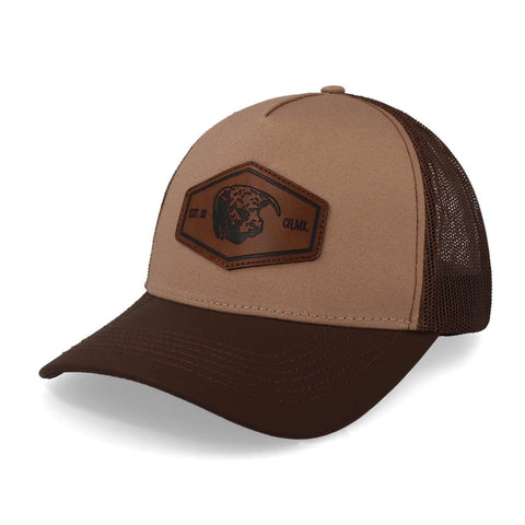 Gorra Cara Blanca Parche Peil Trucker Café Uni