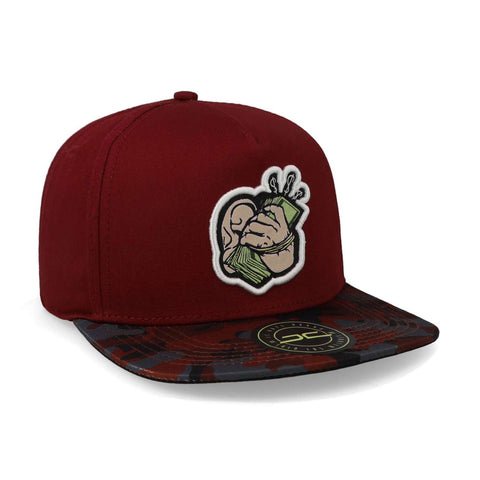 Gorra Jc Hats Hi Money 1677 Vino Camo Unitalla