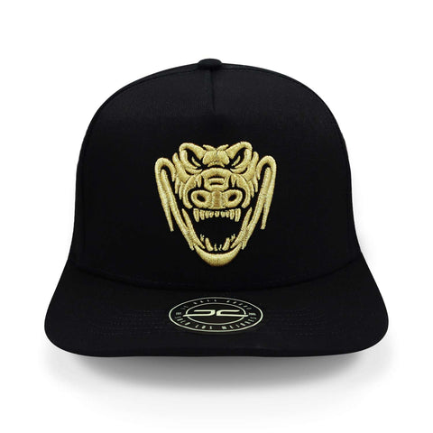 Gorra JC Hats Crocodile 1416 Negro Oro Unitalla