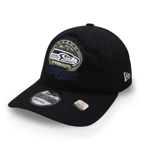 Gorra New Era 9 Twenty NFL Seahawks Salute Service 22 Negro Unitalla