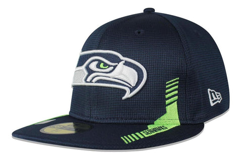 Gorra New Era 59 Fifty NFL Seahawks Sideline 2021 HM Azul