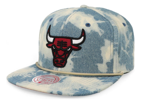 Gorra Mitchell & Ness Nba Acid Wash Snap Bulls Azul Unitalla