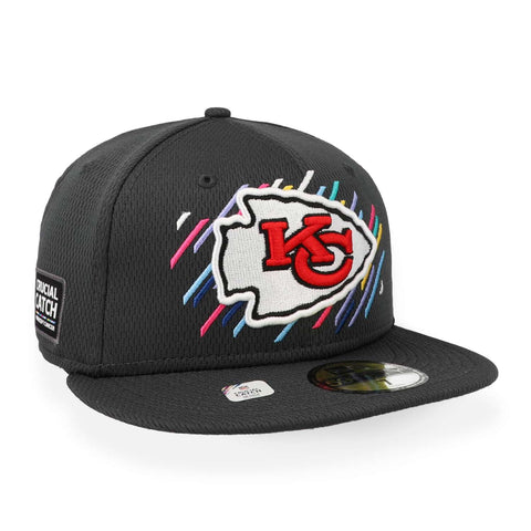 Gorra New Era 59 Fifty NFL Chiefs Crucial Catch Gris Cerrado