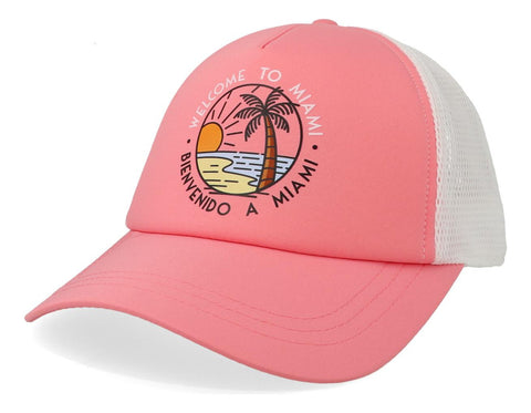 Gorra Formula 1 Fw Pastel Miami Trucker Rosa Pastel Unitalla