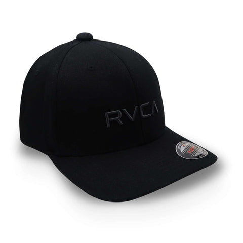Gorra Rvca Flex Fit Avyha00477 Negro Cerrada