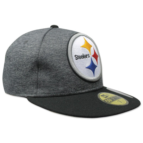 Gorra New Era 59 Fifty NFL Steelers Heather Huge Fit Gris