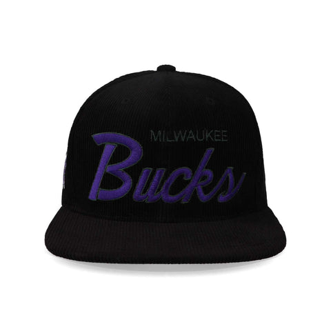 Gorra Mitchell & Ness NBA Cord Script Snap Bucks Negro Uni