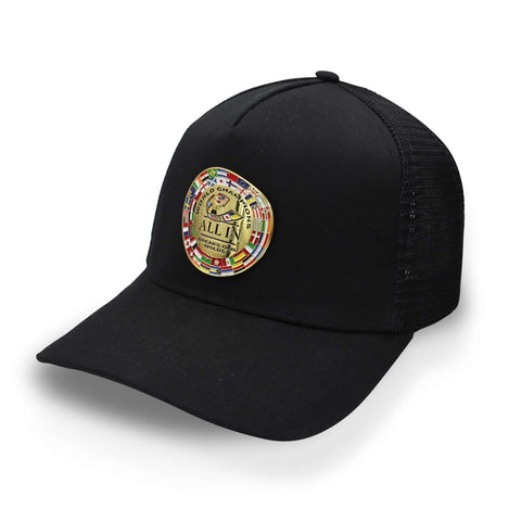 Gorra All In Uppercut Negro Trucker Unitalla