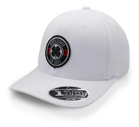 Gorra Black Clover High Roller 3 Woven Patch Blanco Unitalla