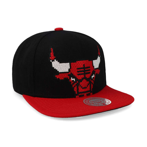 Gorra Mitchell & Ness NBA 8 Bit Snapback Bulls Negro Uni