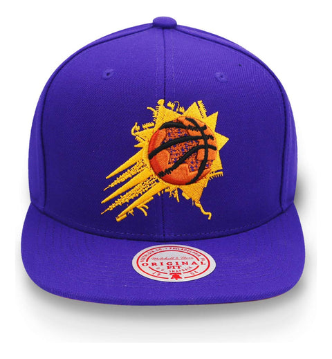 Gorra Mitchell & Ness NBA Suns Embroidery Glitch Morado
