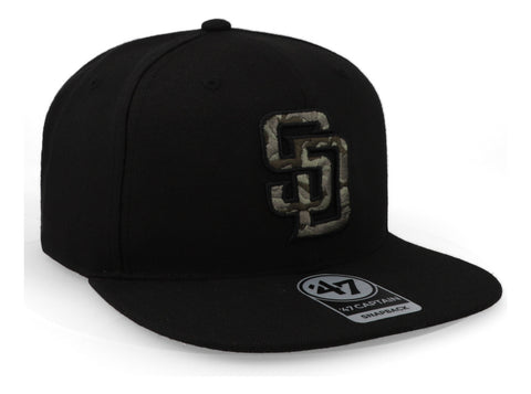 Gorra '47 MLB Padres Camfill Captain Negro Unitalla