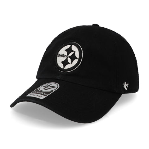 Gorra '47 NFL Steelers Clean Up Negro Unitalla