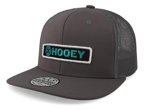 Gorra Hooey Lockup Grey 6 Panel Trucker Gris Unitalla
