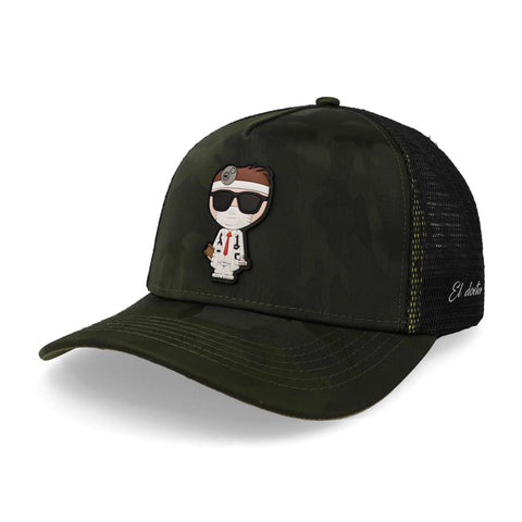 Gorra Viacci Doctor Camo Trucker Verde Unitalla