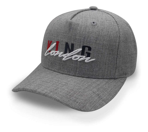 Gorra King London Staple Curved Peak Gris Unitalla