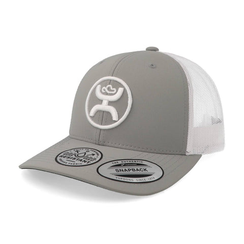 Gorra Hooey O Classic 6 Panel Trucker Logo Gris Claro Uni