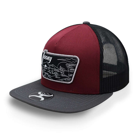 Gorra Hooey Davis 5 Panel Trucker With Patch Vino Unitalla