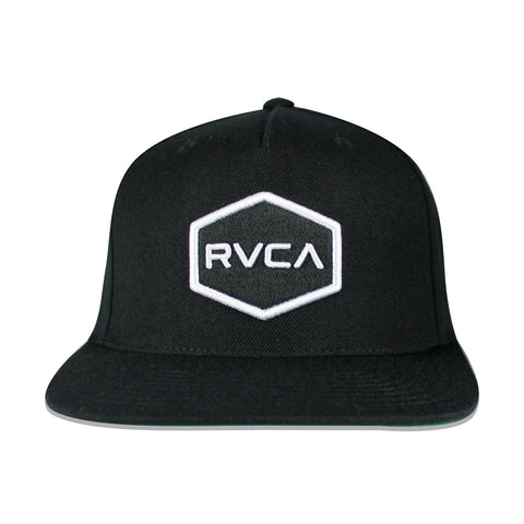 Gorra RVCA Snapback Common Wealth Negro Unitalla