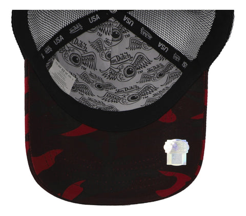 Gorra Von Dutch Red Rambo Camo Trucker Rojo Unitalla