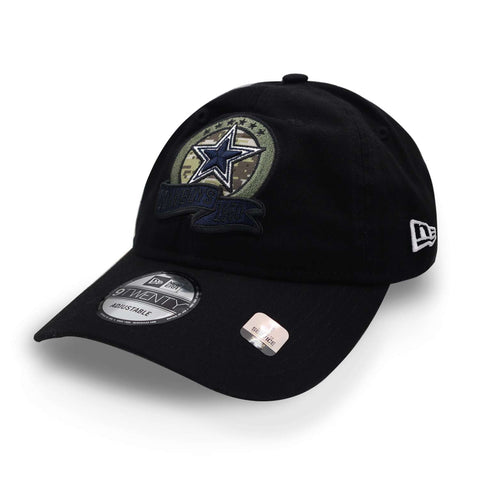 Gorra New Era 9 Twenty NFL Cowboys Salute Service 22 Negro Unitalla