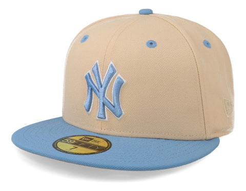 Gorra New Era 59 Fifty MLB Yankees Q323 Ice Latte Cerrada