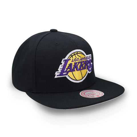 Gorra Mitchell & Ness NBA Core Basic Lakers Negro Gris Uni