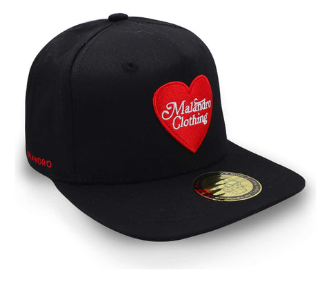 Gorra Malandro Red Heart Negro Unitalla