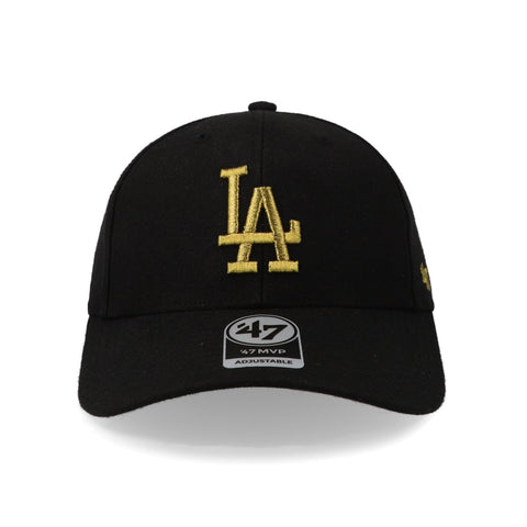 Gorra '47 MLB Dodgers MVP Metallic Snap Negro Unitalla