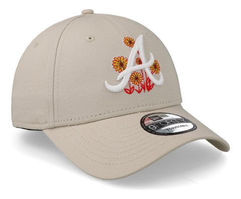 Gorra New Era 9 Forty MLB Braves Flower Icon Gris Unitalla