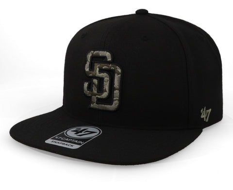 Gorra '47 MLB Padres Camfill Captain Negro Unitalla