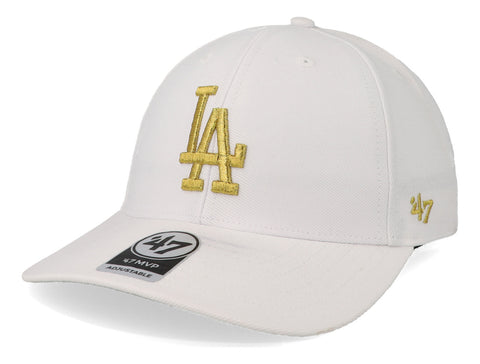 Gorra '47 MLB Dodgers Metallic MVP Blanco Unitalla