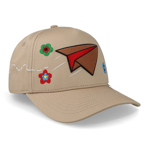 Gorra Problematic Paperplane Snapback Arena Beige Unitalla
